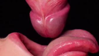 Close Up: Best Milking Mouth For Your Dick! Sucking Cock Asmr, Tongue And Lips Blowjob