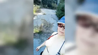 Danger! Milf Sneaking Around Government Private Property Bouncing Tits! Part 5