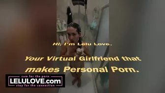 Babe Hairwashing Her Long Brown Hair That Goes To Her Ass Crack In The Shower, Shampoo Lather & Conditioner Rinse - Lelu Love