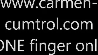 Carmen Cumtrol: 'One Finger Only!' (Handjob, German)