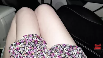 First Unprotected Quick Sex With Stranger In His Car. Risky Creampie