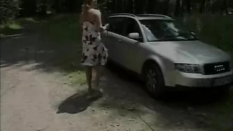 German Super Busty Milf Shoots Outdoor Porn Video While Getting Her Pussy Fucked