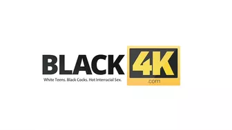 Black4K. Sexy Blonde Lost Her Pussy