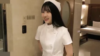 Uncensored, Amateur With Big Breasts. She Is A Japanese Beauty With Black Hair. Nurse Cosplay Fair And Shaved Sex