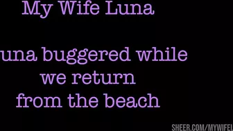 Back From The Beach Luna Stops To Take A Piss And Gets Her Ass Broken
