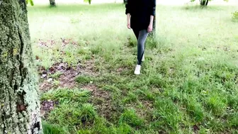 Public Blowjob And Swallow By Girl In The Garden. Kleomodel