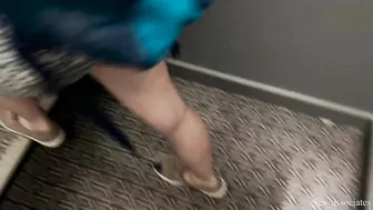 Step Mom Caught Me Jerking Off In The Shared Hotel Room And Helped Me Cum