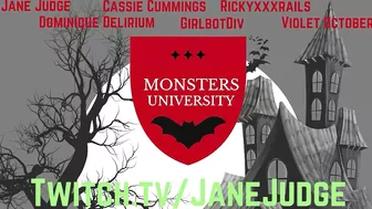 Jane Judge Role Playing Game Monster U 13 With Roxxie Moth, Violet October, Cassie Cummings, Rickyxxxrails