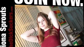 Cute Fiona Sprouts Sucks Mister Pov's Big Dick In This Point Of View Blowjob Video No Self Control