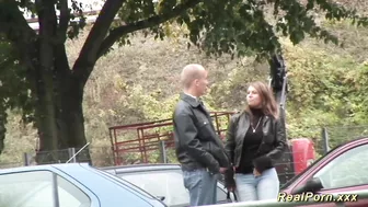 German Stepmom Picked Up For Outdoor Sex