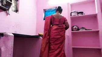 Aunty Was Searching For A Fallen Mango In The Kitchen And I Went Behind Her And Grabbed Her Rear And Licked Her Pussy Wit