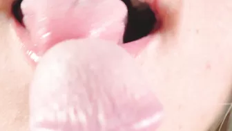 Close Up Blowjob, Playing With My Husbands Hard Cock Head