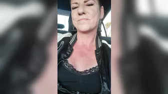 Milf Masturbates And Squirts With Huge Cucumber In Grocery Store Parking Lot