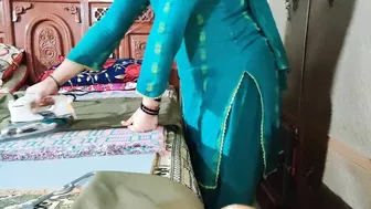 Indian Bhabhi Having Sex With Stepbrother While She Pressing Clothes