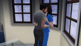 Young Nurse Gets Triple Dose Of Sperm In Her Hungry Pussy (Sims4)