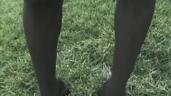 She Sucked His Cock In The Field Before Getting Destroyed