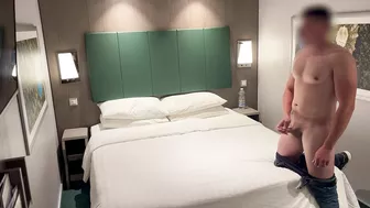 I Call The Girl At The Hotel Reception To Bring Me A Soft Drink And She Helps Me Finish By Giving Me A Blowjob Until I Cum