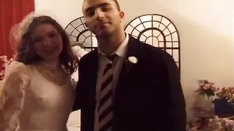 Sexy French Bride Getting Her Asshole Destroyed On Her Wedding Night