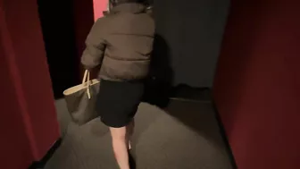 Petite Asian Fucks And Swallows Cum In The Movie Theater