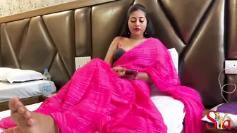 Desi Sexy Bhabhi Fucked When Talking With Husband, Hindi Audio