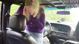 Sex In The Car With A Beautiful Italian Milf