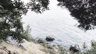 Very Risky Fucking In The Forest With Cute Sea Views 4K