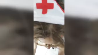 Nurse Sucks Close-Up And In The Bathtub