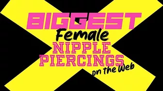 Nippleringlover Outdoors Flashing Sexy Butt Pierced Pussylips & Pierced Tits Thick Huge Nipple Rings