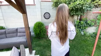 Watch My Girlfriend Playing Darts Then Fuck Her Hard