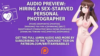 Audio Preview: Hiring A Sex-Starved Personal Photographer