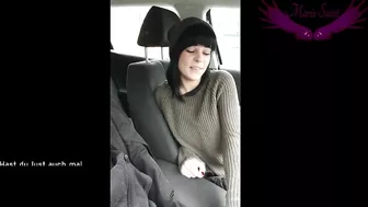 Busty German Girl Sucking Dick In Car Gets Caught, Public