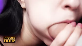 Close Up Blowjob Stepsis Swallow Cum