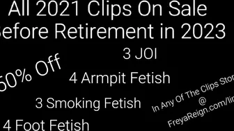 Armpit Fetish, Joi, Smoking, Bi - Encourage, Foot Fetish: Long Preview For All Discounted 2021 Clips