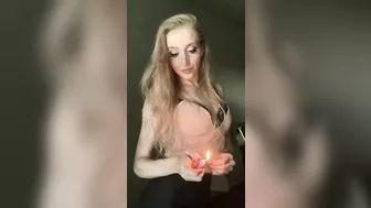 420 Smoker Girl Smoking Bong Blowing Big Clouds And Winking Asmr // Blonde Bunny