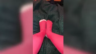 My Tiny Petite Feet In Colorful Socks