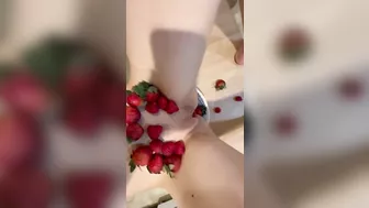 Pussy Is Served For Dessert. Do You Like Berries