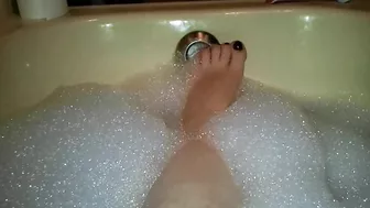 Sexy Füße Einer Frau In Der Badewanne