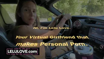 Sexy Babe Doing Live Video Podcast While Driving Loud Corvette, Hubby Records From Passenger About Nudist Resort - Lelu Love