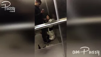 Blowjob And Mouthful In Elevator With Cute Teen Girl