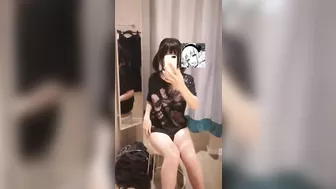 Cute Asian Teen Girl Shows Her Tiny Body In Dressing Room