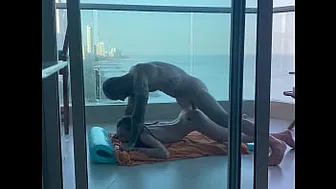 A Young Student Gets Fucked On A Balcony