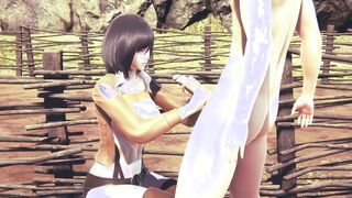 Attack On Titans Cartoon - Mikasa Do A Hand Job With Cum Into Her Face And Uses A Sex Toy - Manga Animated Japanese Eastern Game Porn