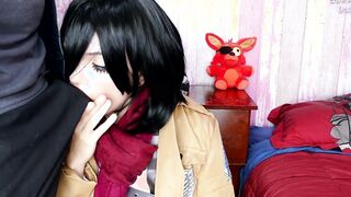 Mikasa Wants Eren's Cock And Cum - Attack On Titan Cosplay