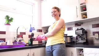 Auntjudys - 46Yo Natural Fullbush Amateur Cougar Alexia Give Joi Into The Kitchen