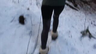 Risky Public Sex Inside A Outdoors Park Almost Caught Winter Edition Into Freezing Cold