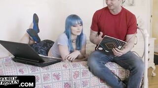 Familystrokes - Erotic Stepsiblings Pause From Studying For Some Sneaky And Passionate Pounding