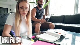 Mofos - Scarlet Chase Blows Her Best Friend's Elic Chase Long Dick & He Pounds Her Butt Inside Doggy Style