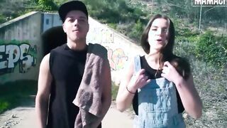 Mamacitaz - Russian 18 Wild Outdoor Sex With Her Boyfriend