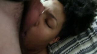 Natural Afro Black Long Melons Licks Nuts & Takes Nice Facial