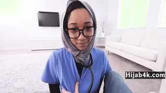 Tiny Muslim Resident Doctor Takes Care Of Patients Needs - Alexia Reign